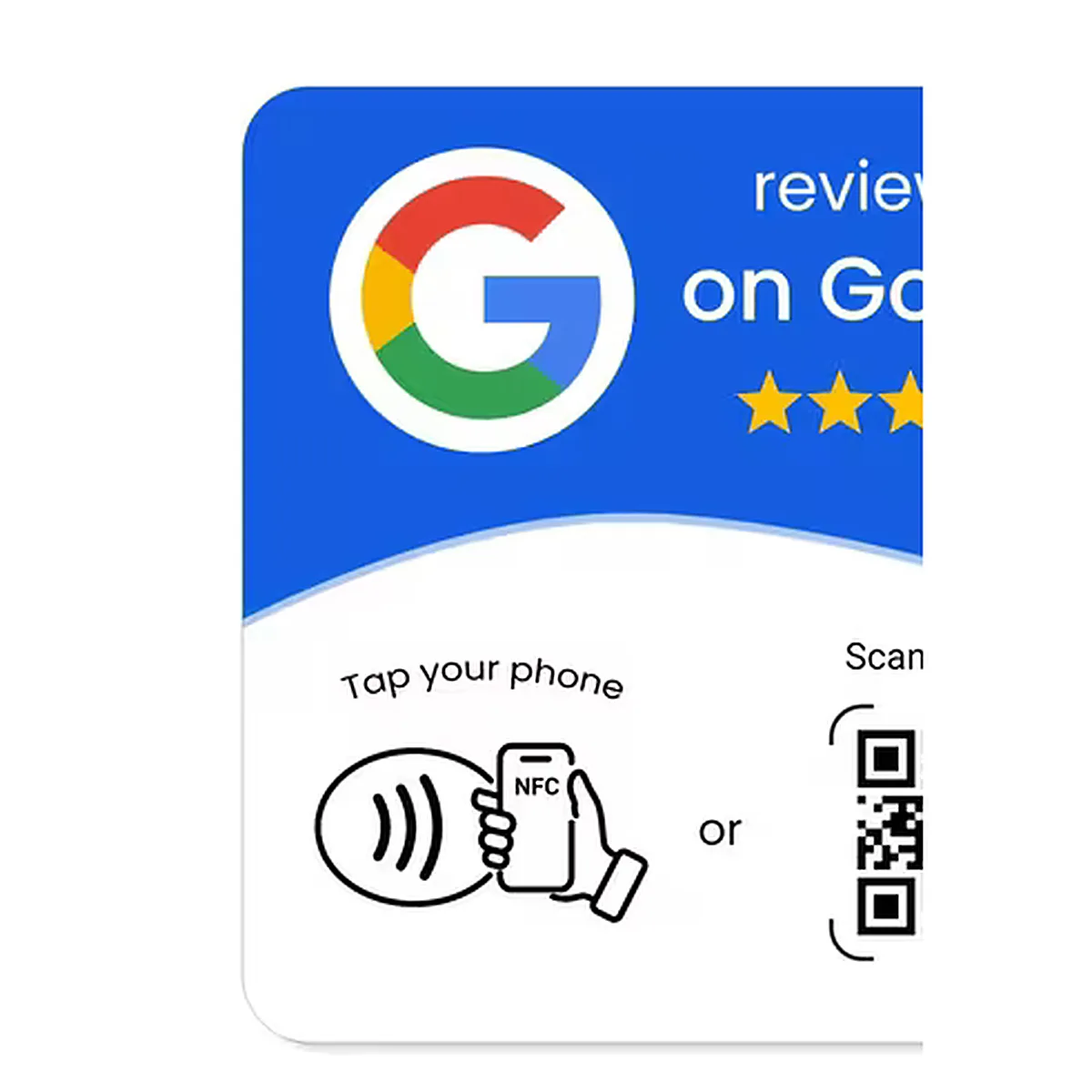 Placa NFC con Tapa y QR — otra vista