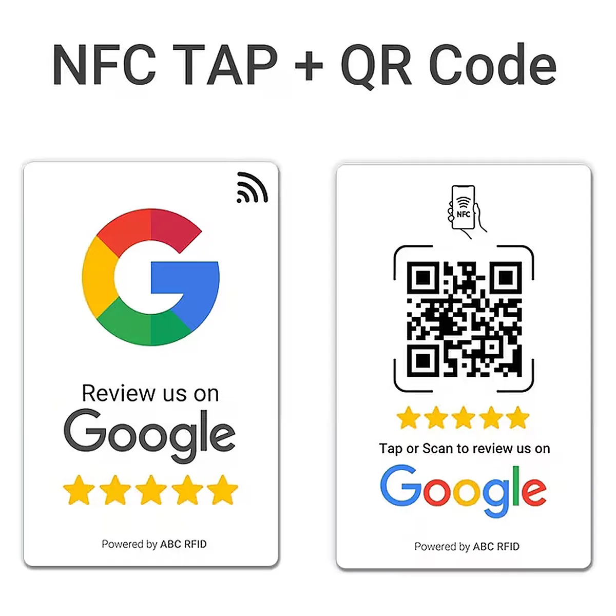 Tarjeta Redes Sociales NFC — otra vista